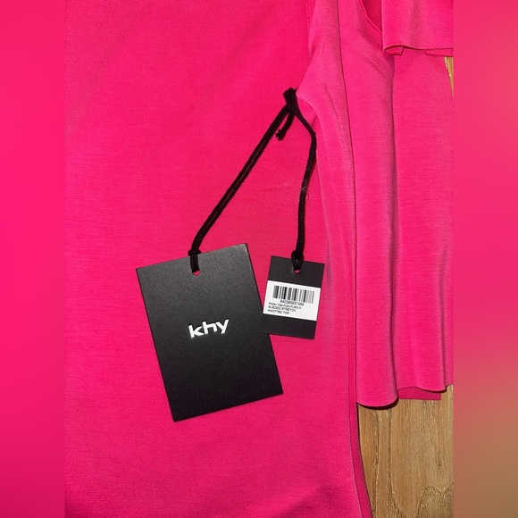 Khy sueded stretch top and matching mini skirt in Fuchsia. New with tags. - Picture 3 of 5